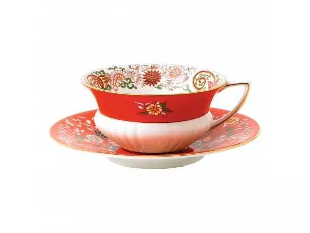 Чашка з блюдцем Wedgwood Wonderlust Crimson Orient (40024021) - Фото nav 1