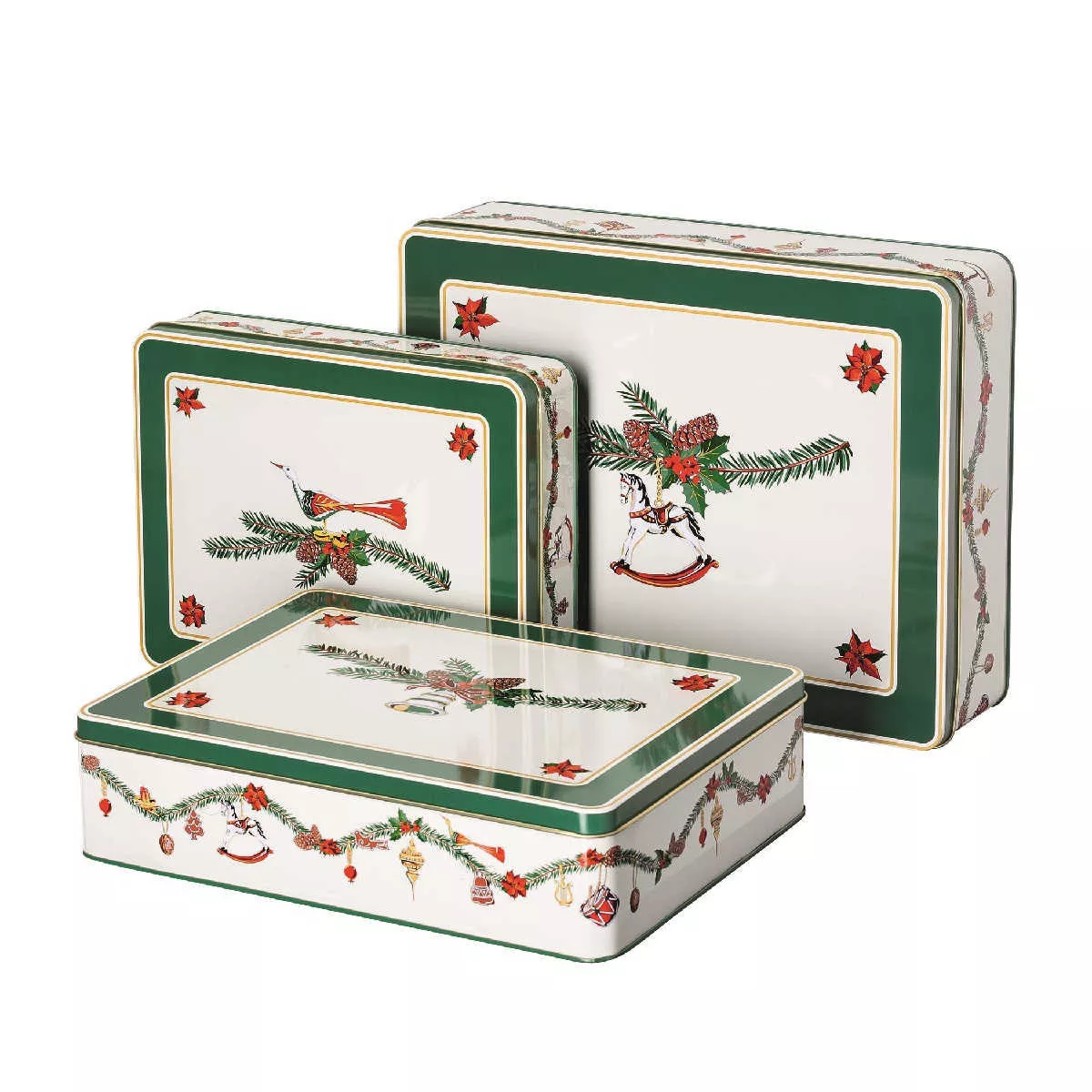 Набір коробок для печива Hutschenreuther Nora Christmas, 3 пр. (02463-726037-05583) - Фото nav 1