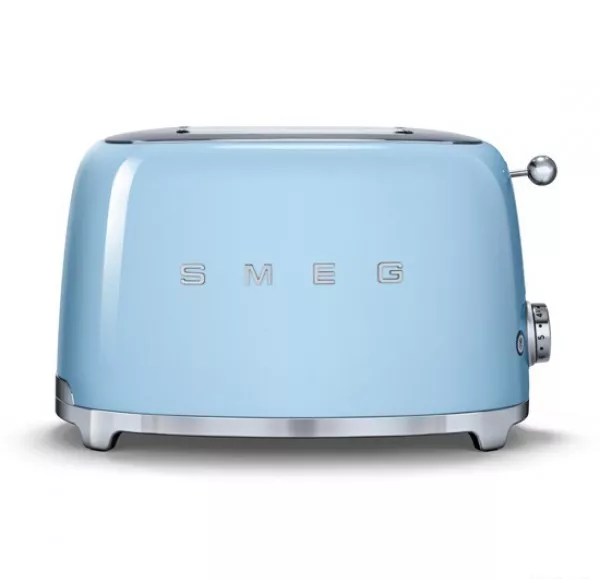 Тостер на 2 слота Smeg 50 Style Блакитний (TSF01PBEU) - Фото nav 1