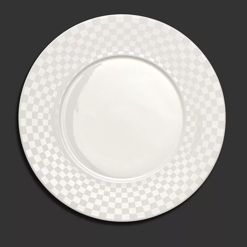 Блюдо Dibbern Cross White Squares, діаметр 32 см (10 032 200 03) - Фото nav 3