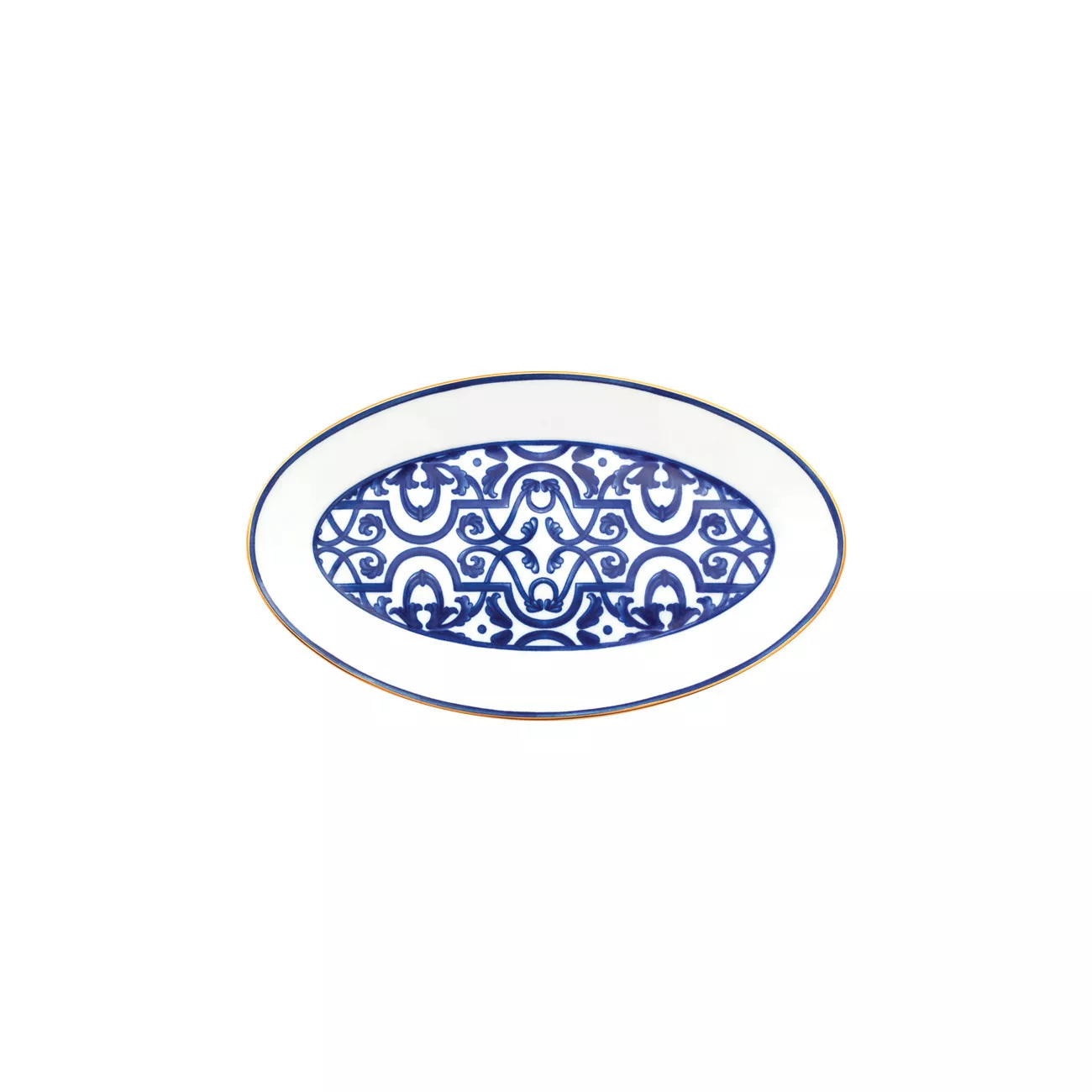 Блюдо овальне 22 см Porcel Blue Legacy  (900071298) - Фото nav 1