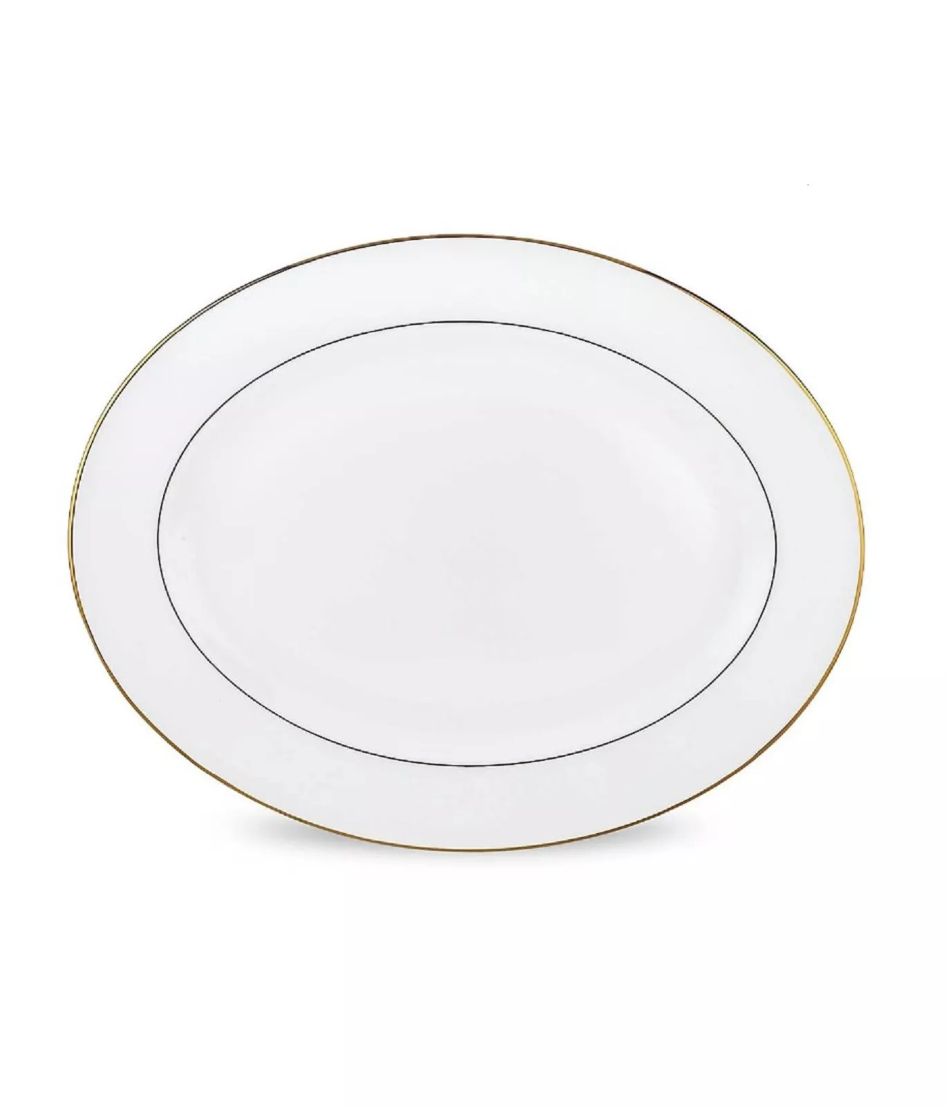 Блюдо овальне Lenox Continental Dining Gold, діаметр 40,6 см (6146039) - Фото nav 1