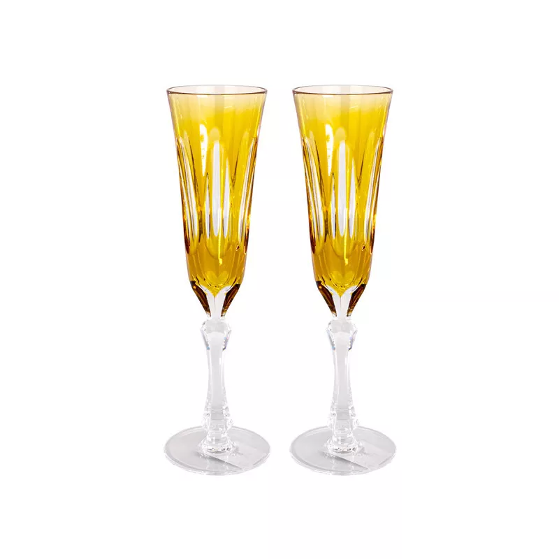 Келих для шампанського Cristallerie de Montbronn Andante Amber, об'єм 0,12 л (104109-OC) - Фото nav 2