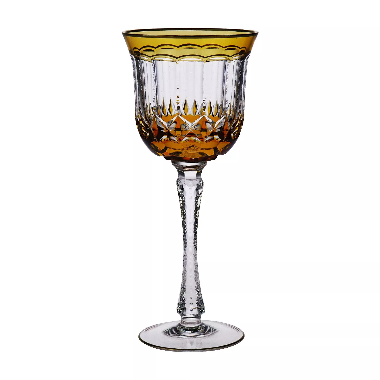 Бокал для воды 0,31 л Cristallerie de Montbronn Traviata Amber (196102-OC-OR) - Фото 1