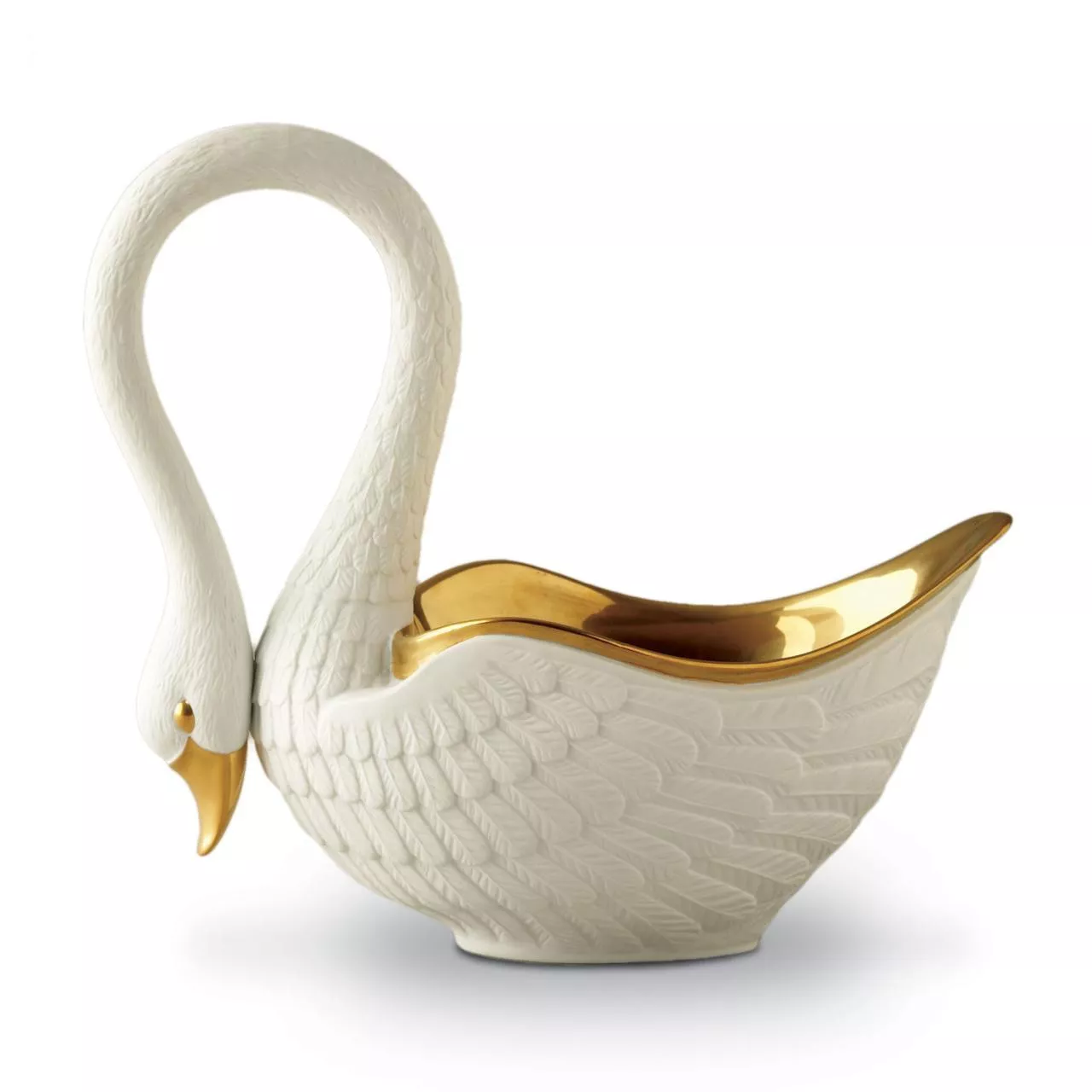 Чаша декоративна "Лебідь" L-Objet Swans White (SW2000) - Фото nav 1