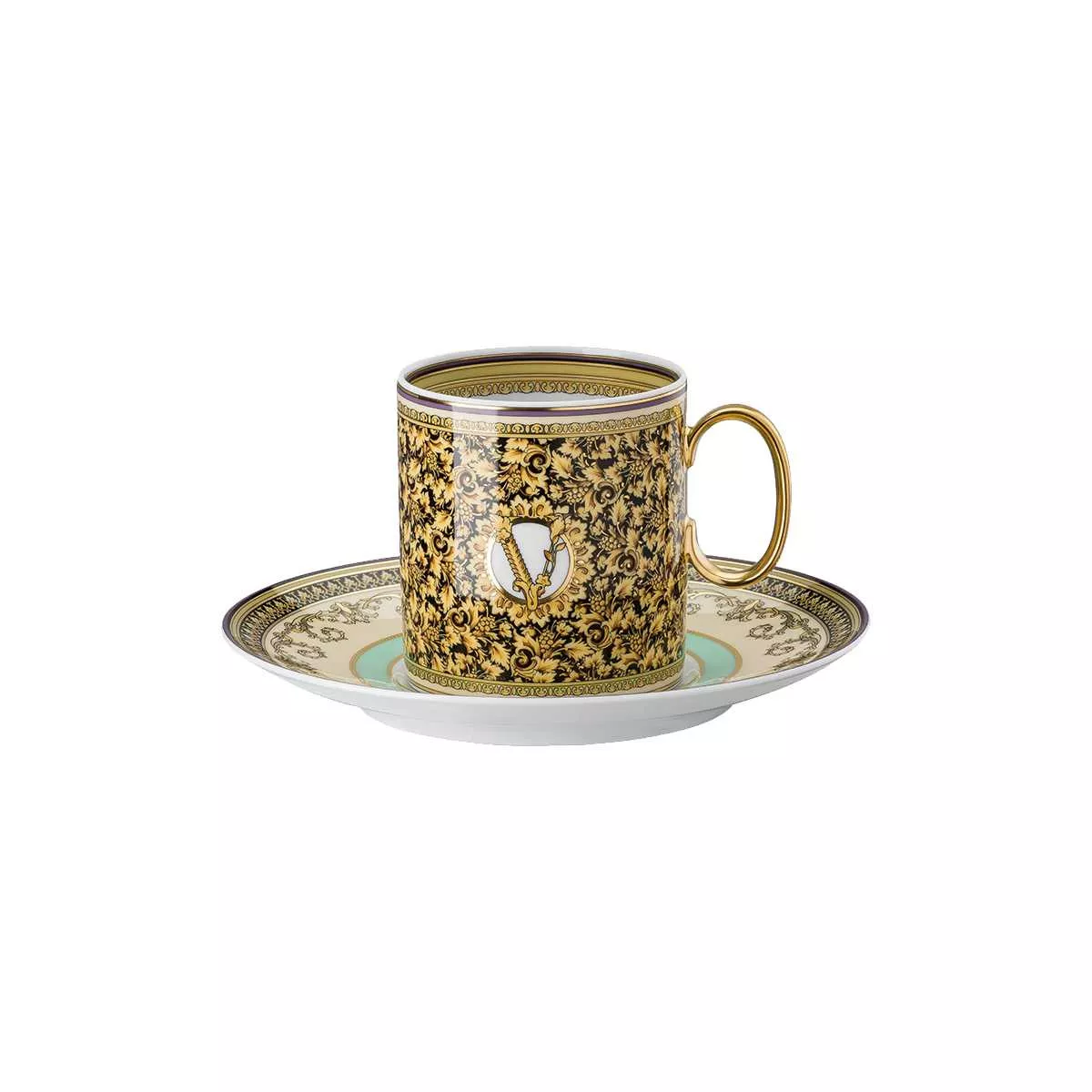 Чашка з блюдцем 0,23 л висока Rosenthal Versace Barocco Mosaic (19335-403728-14740) - Фото nav 1
