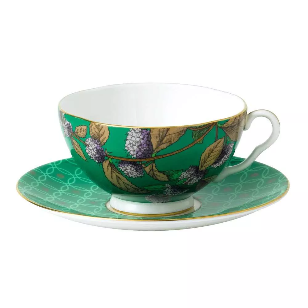 Чашка 0,25 л с блюдцем Wedgwood Tea Garden Green Tea&Mint (40020293) - Фото 1