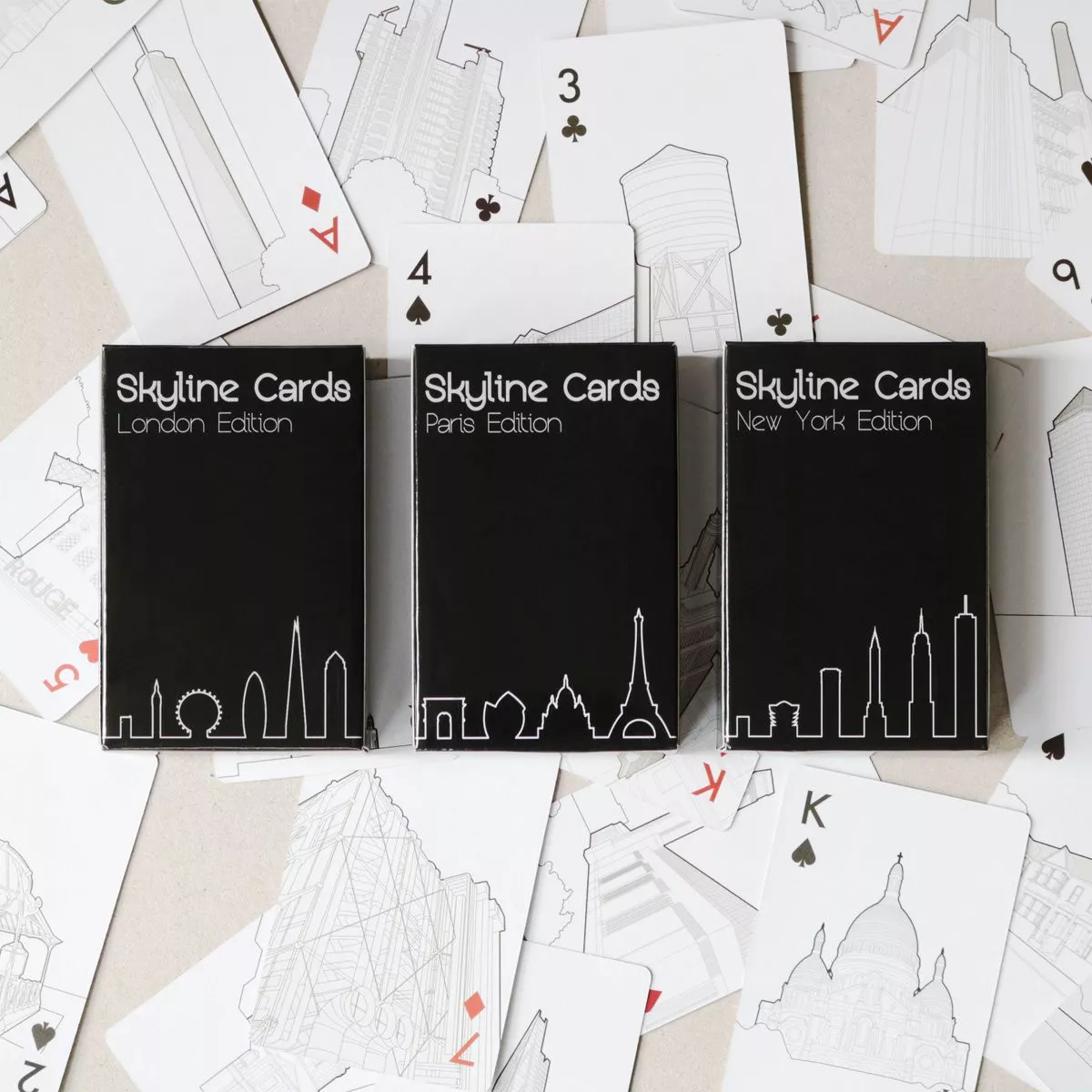Колода гральних карт Paris 5,9 x 2,1 x 9,1 см Skyline Chess Playing Cards Paris (SKU019) - Фото nav 4