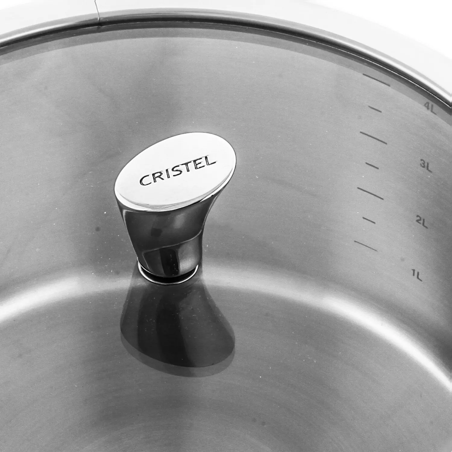 Кришка скляна плоска Cristel Casteline Fixe Transparent, діаметр 26 см (K26CHVA) - Фото nav 2