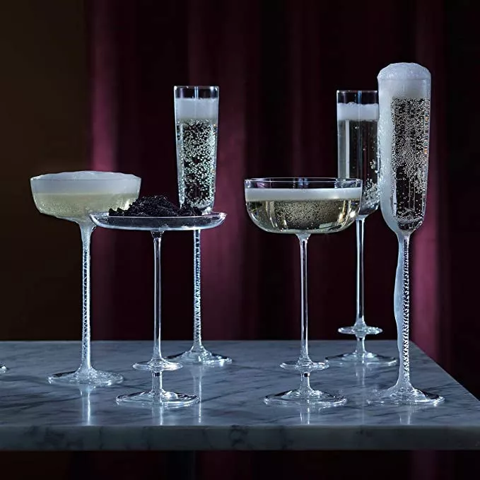 Набір келихів для шампанського LSA Champagne Theatre Smoke Grey, об'єм 0,19 л, 2 шт (G1554-07-164) - Фото nav 5