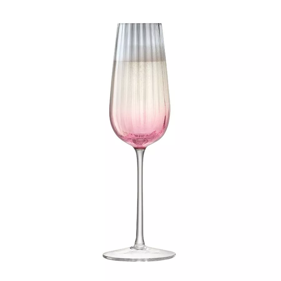 Набір келихів для шампанського LSA Dusk Pink/Grey, об'єм 0,25 л, 2 шт (G1332-09-152) - Фото nav 3