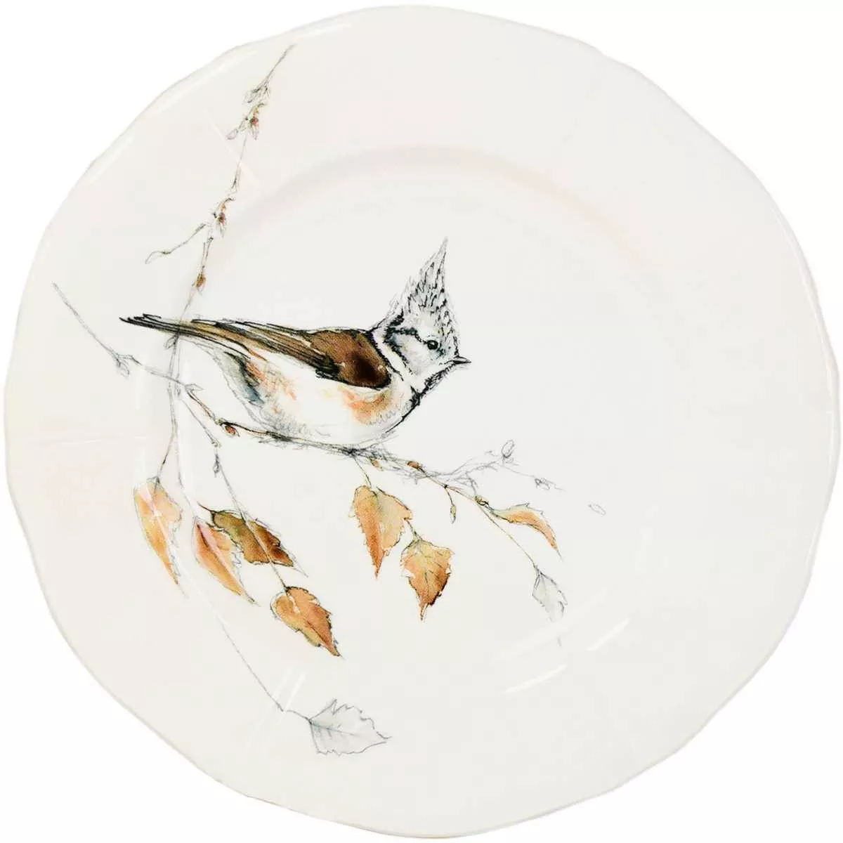 Набір тарілок Gien Les Oiseaux De La Foret, діаметр 16,5 см, 4 шт (1854B4AL26) - Фото nav 2