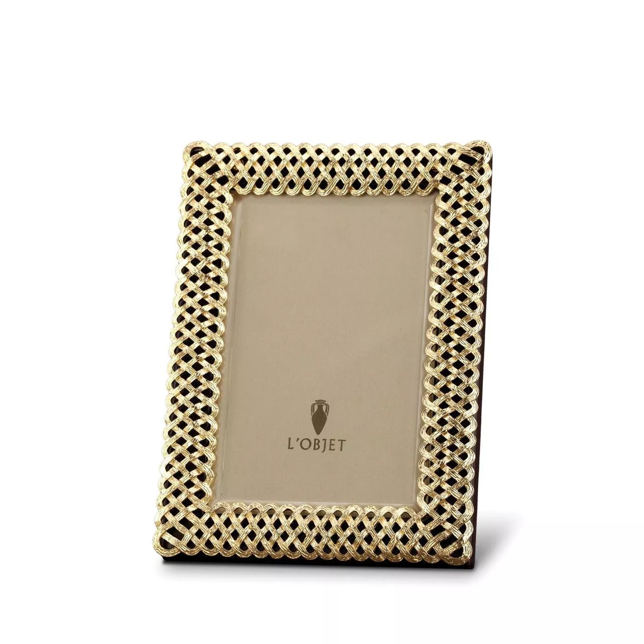 Рамка для фотографій L-Objet Braid Gold, розмір 10 х 15 см (F3600S) - Фото nav 1