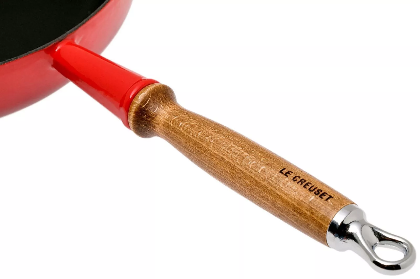 Сковорода чавунна з дерев'яною ручкою Le Creuset Cast Iron Cherry Red, діаметр 26 см (20058260600460) - Фото nav 4