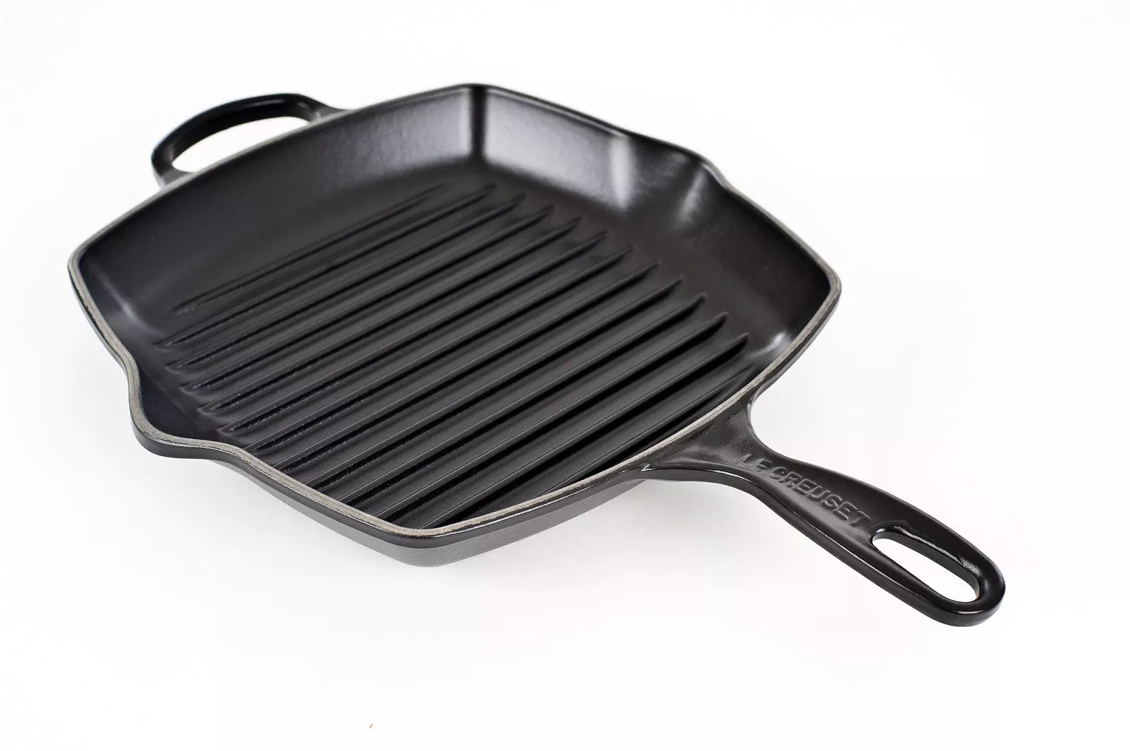 Сковорода-гриль чавунна квадратна Le Creuset Cast Iron Satin Black, діаметр 26 см (20183260000422) - Фото nav 4