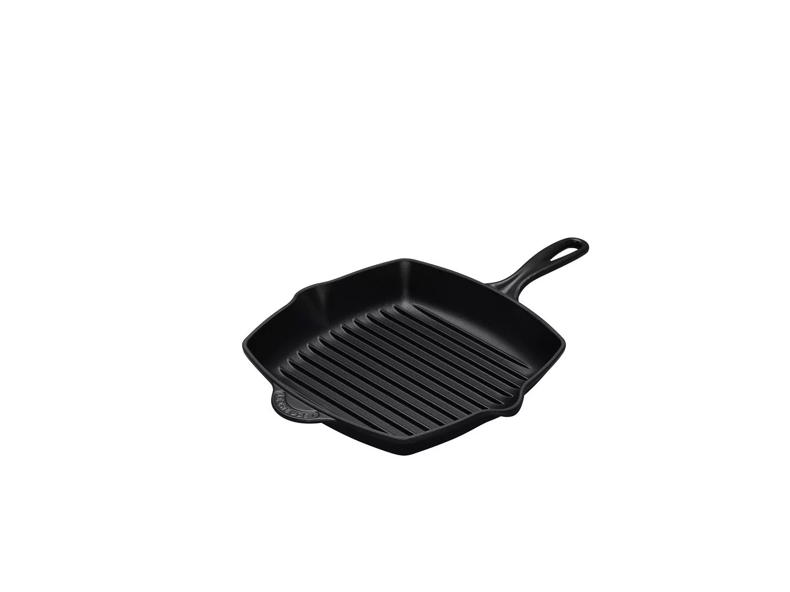 Сковорода-гриль чавунна квадратна Le Creuset Cast Iron Satin Black, діаметр 26 см (20183260000422) - Фото nav 3