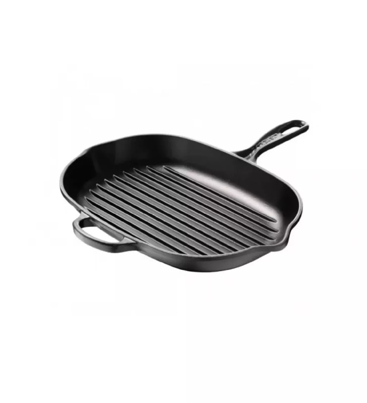 Сковорода-гриль овальна чавунна Le Creuset Cast Iron Satin Black, діаметр 32 см (20194320000422) - Фото nav 1