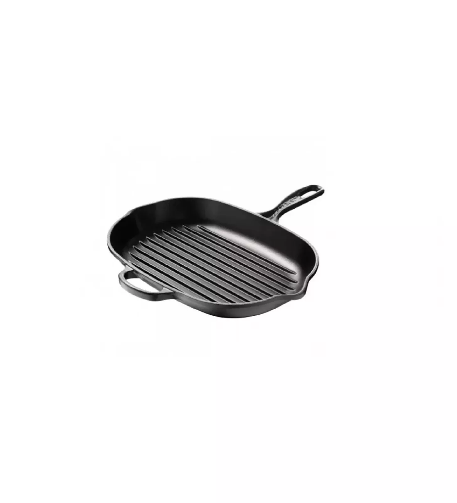 Сковорода-гриль овальна чавунна Le Creuset Cast Iron Satin Black, діаметр 32 см (20194320000422) - Фото nav 2