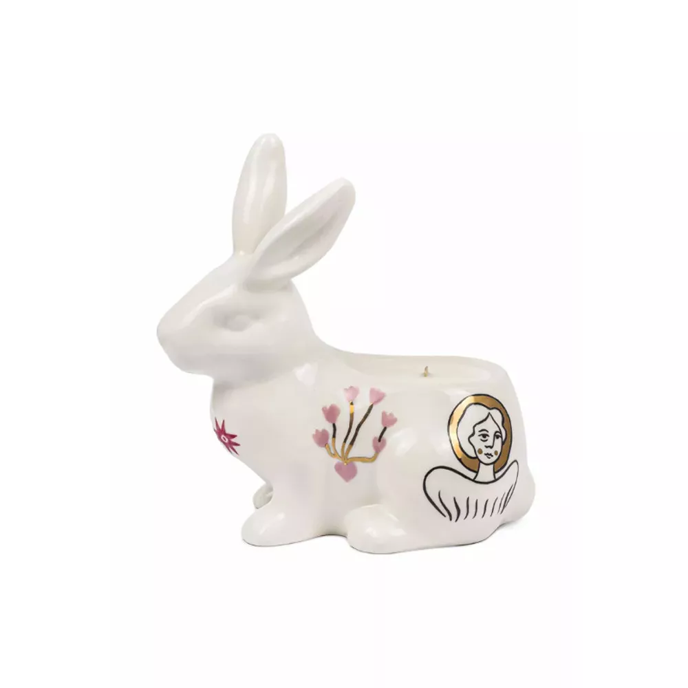 Свічка Gunia Project Rabbit з янголом, висота 20 см, 45 мл (SC-013-R) - Фото nav 1