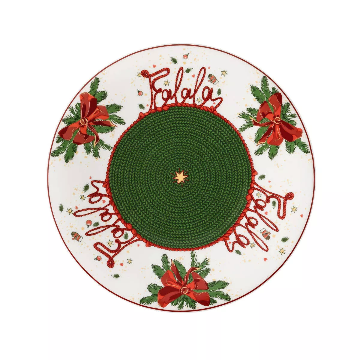 Тарілка Hutschenreuther Nora Christmas Weihnachtszeit, діаметр 22 см (02048-726042-12781) - Фото nav 1