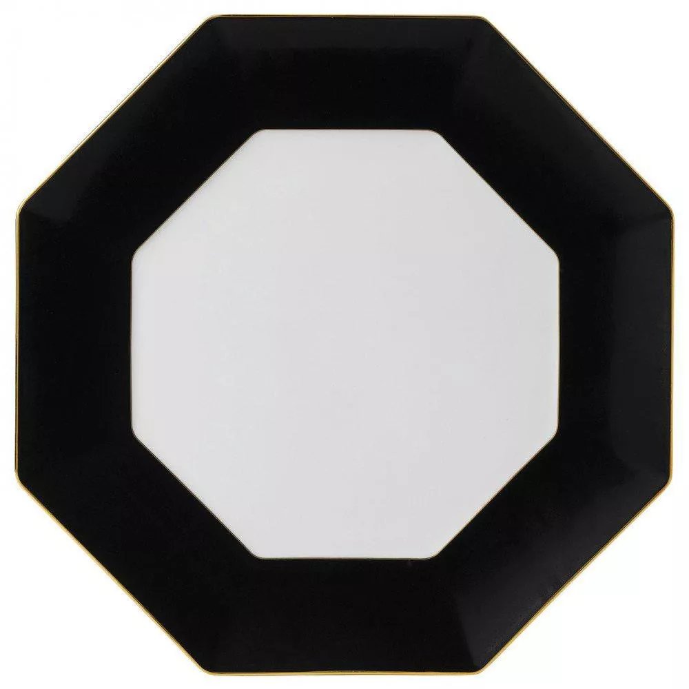 Тарілка багатокутна Wedgwood Gio BLACK/BROWN, діаметр 33 см (40007543) - Фото nav 1