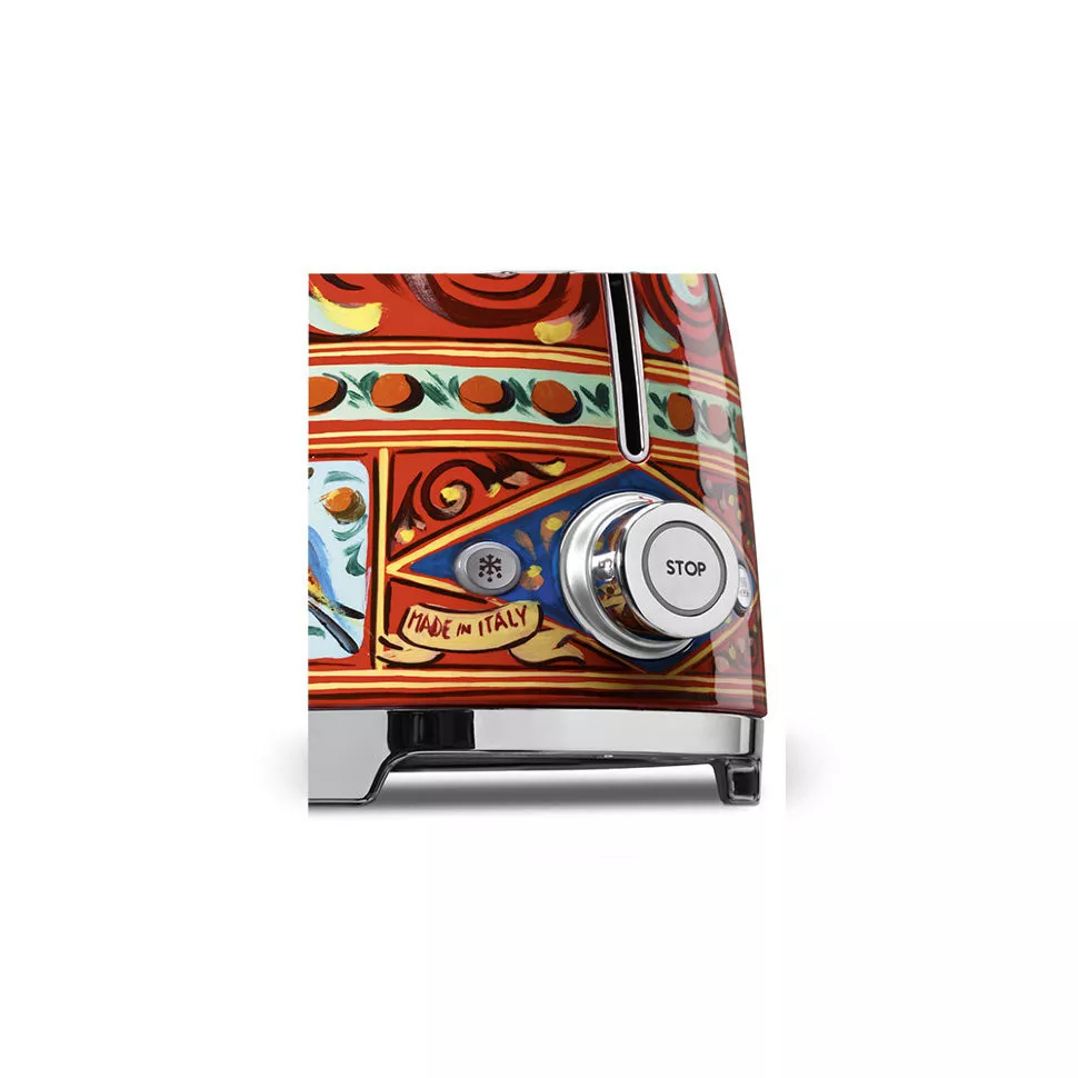 Тостер електричний на 2 тосту Smeg стиль Dolce & Gabbana (TSF01DGEU) - Фото nav 3